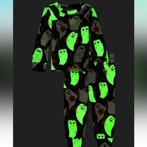 The Children’s Place PJ Place Glow in the Dark Spooky Halloween Pajamas